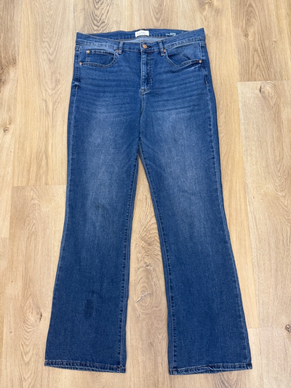 Nicole Miller Blue SOHO High Rise Bootcut Jeans